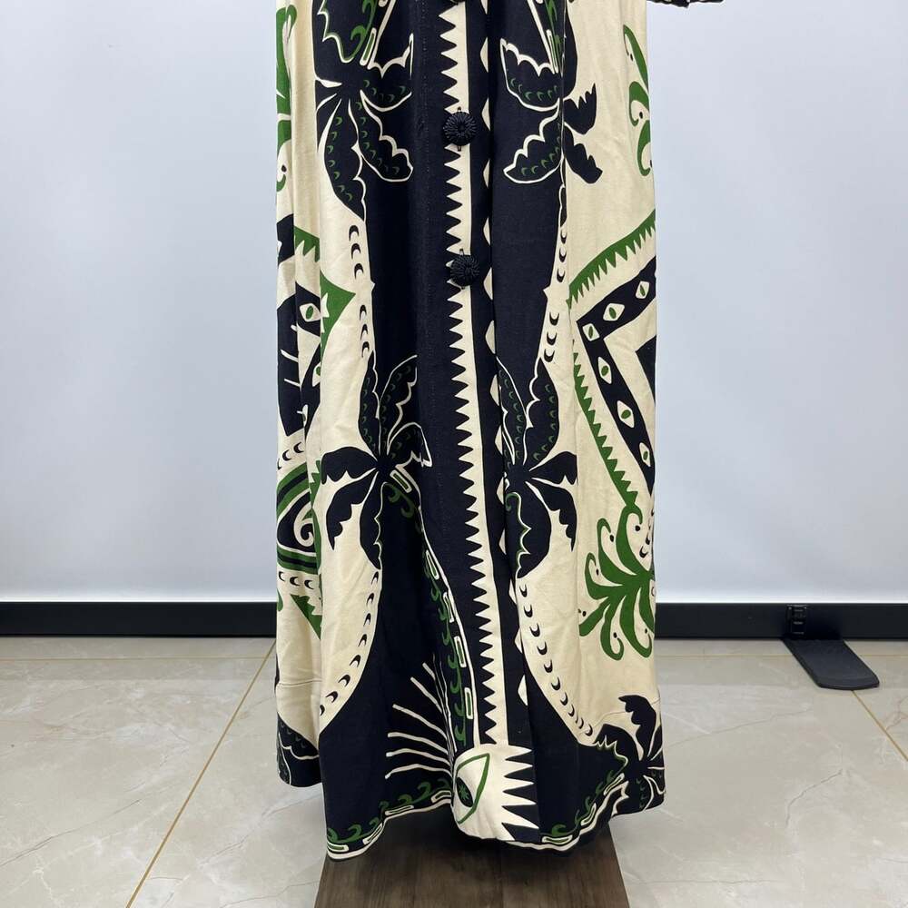 NWOT Farm Rio Mystic Scarf Floral Long Sleeve V Neck Maxi Dress Size XS - Picture 4 of 13